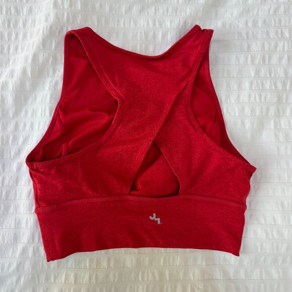 JoyLab Red High Neck Sports Bra Size Small - Picture 3 of 3